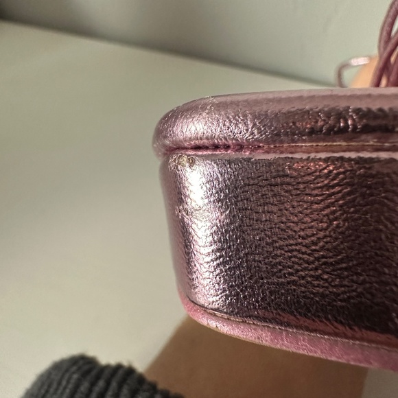 Like New Steve Madden Manzie Metallic Pink Platforms - Picture 11 of 12